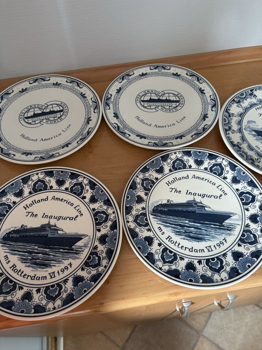 Zewstaw 5 talerzy ozdobnych na ściane