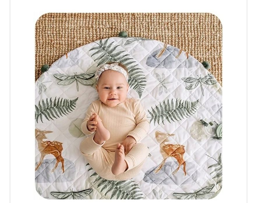 Сенсорний навчальний килимок Skiddou з помпонами