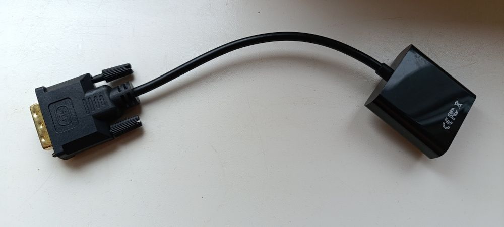 Адаптер перехідник  DVI-D-VGA 24+1pin