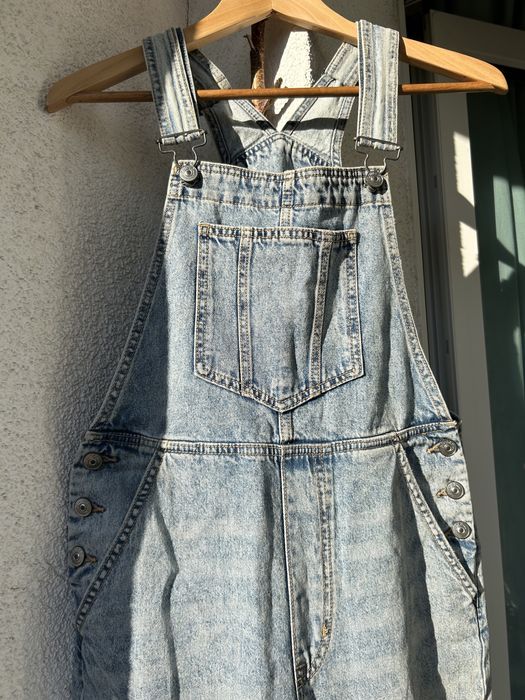 Ogrodniczki H&M-ekstra-34 rozm./długie- dżinsowe- okazja!