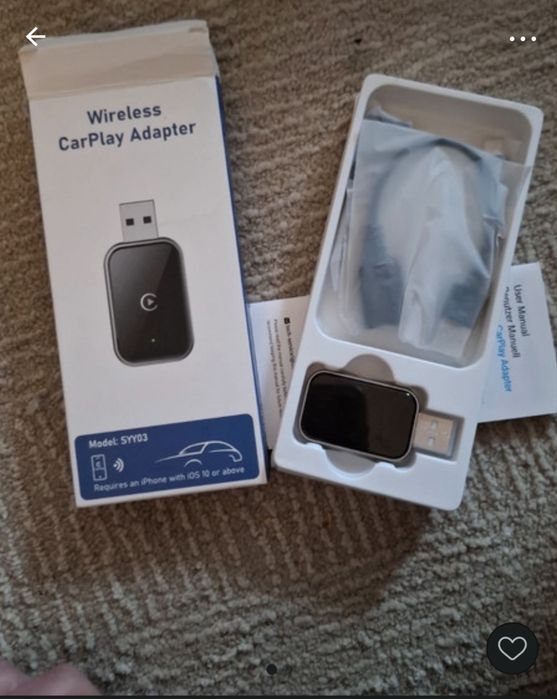 Bezprzewodowy CarPlay Adapter SYY03 | Konwerter WiFi Bluetooth