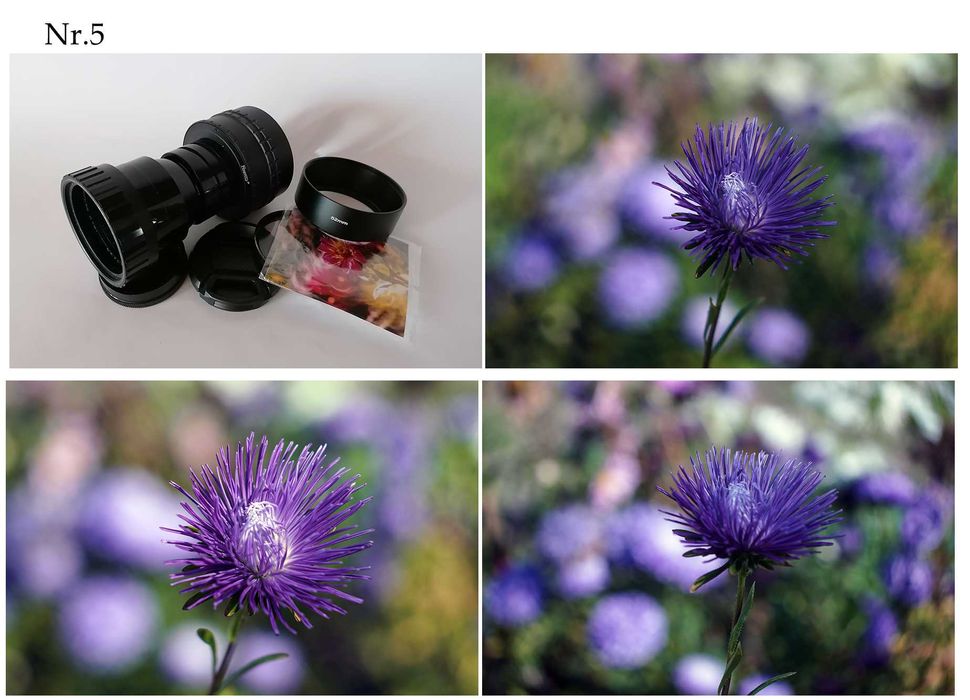 Różne zmodyfikowane obiektywy