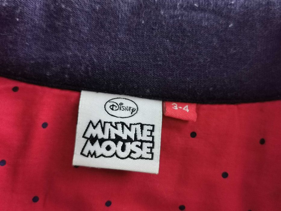 Casaco Minnie azul escuro e vermelho