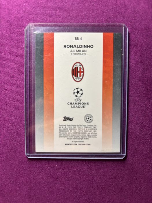 Ronaldinho legend card topps flagship 2026
