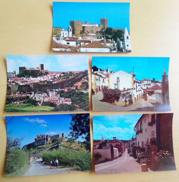 Óbidos - 5 postais Década 1970