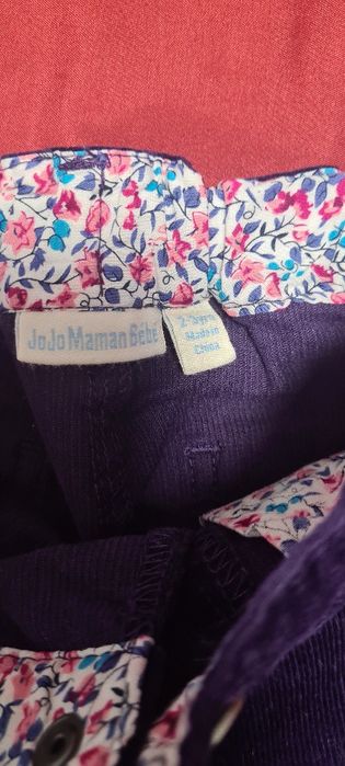 Calças menina bombazine  roxo escuro 3 anos