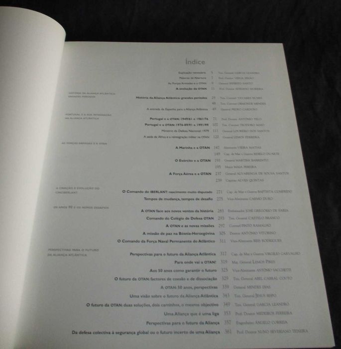 Livro Portugal e os 50 anos da Aliança Atlântica NATO