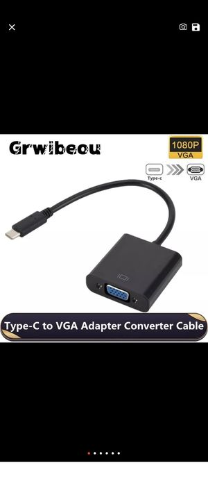 кабель переходник с usb c на гнездо vga