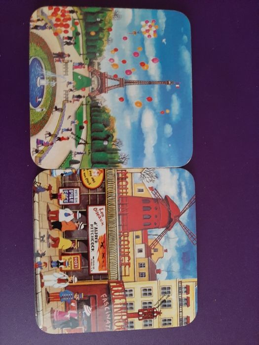 6 bases para copos Paris