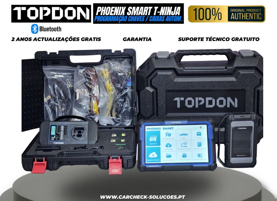 TOPDON PHOENIX SMART T-NINJA BOX Program. Chaves e Caixas Automáticas