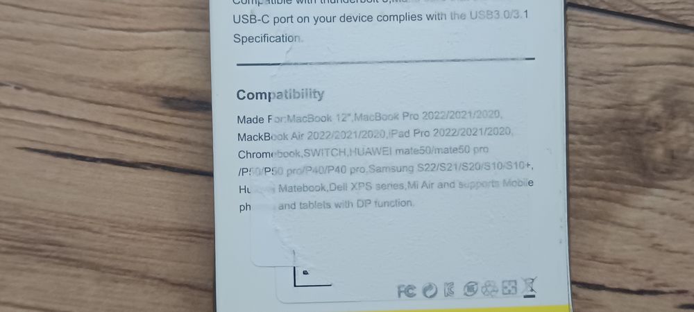 Adapter 4w1 Hub usb C na Hdmi stacja dokujaca