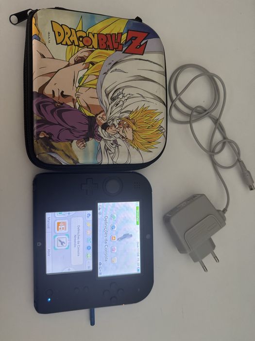 Nintendo 2ds azul e preto