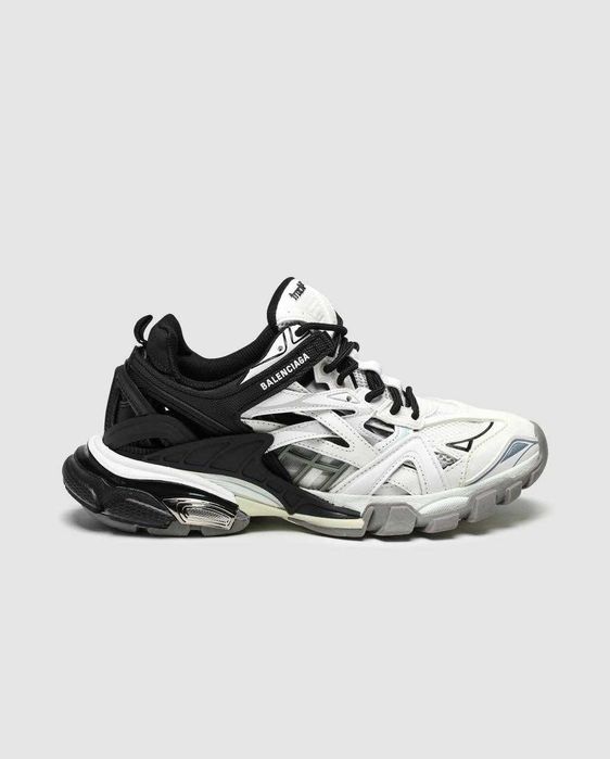 Чоловічі кросівки Balenciaga Track 2.0 "Black/White" Розміри 40-45