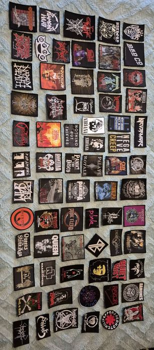 Patches de Bandas Rock Metal 1/2