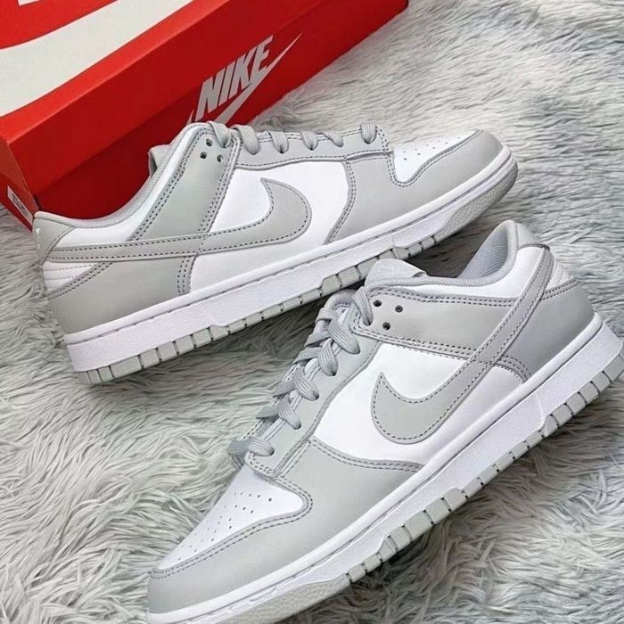 Nike Sb Dunk Low Fog Grey з натуральної шкіри