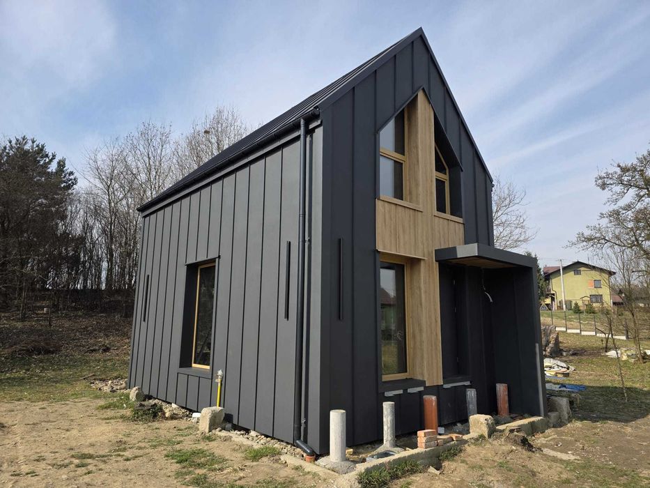 Domek CAŁOROCZNY 46,99m2 EKONEST35 na konstrukcji STALOWEJ LGS