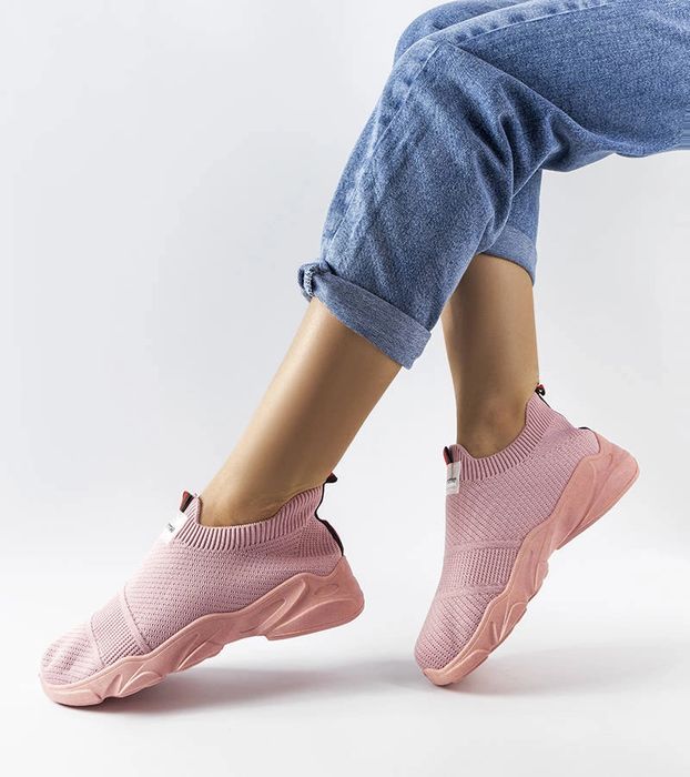 Różowe wsuwane buty sportowe damskie Greco