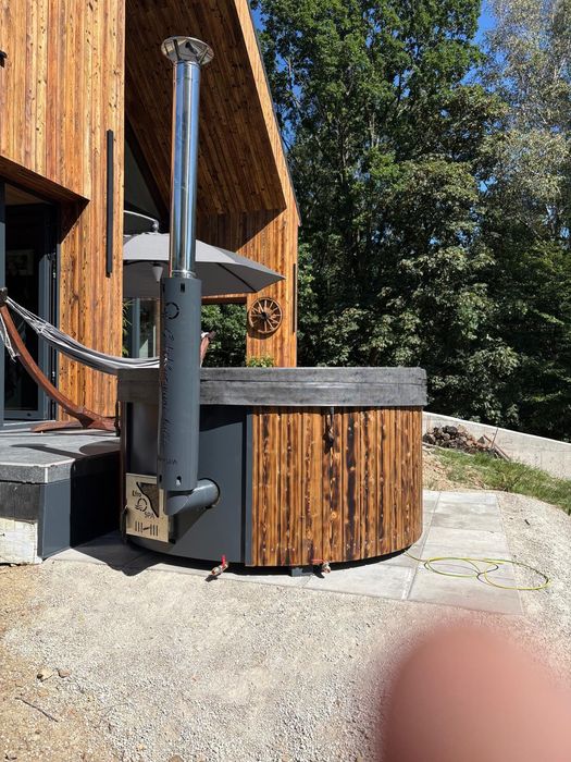 EKSKLUZYWNE BALIE | Luksusowa Balia Ogrodowa z Piecem Gazowym + WIFI | Premium SPA | THERVIK Outdoor | Polski Producent