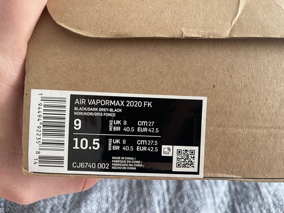Nike Vapormax 2020 Flyknit (9US/42,5/27см)