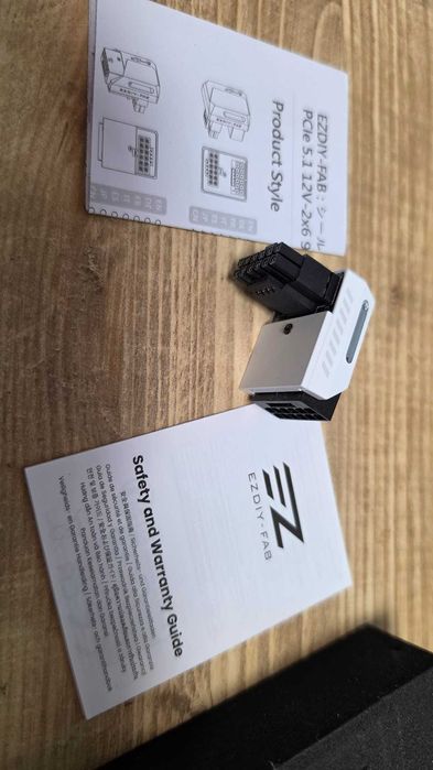 EZDIY-FAB кутовий адаптер 90 градусів 12VHPWR Pcie 5.0 якісний алюмінієвий