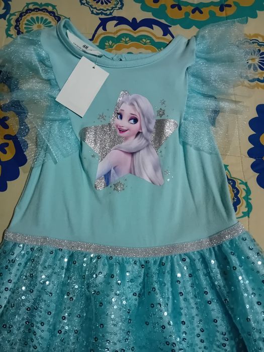 Vestido fantasia Frozen, Elsa, H&M, novo com etiqueta!