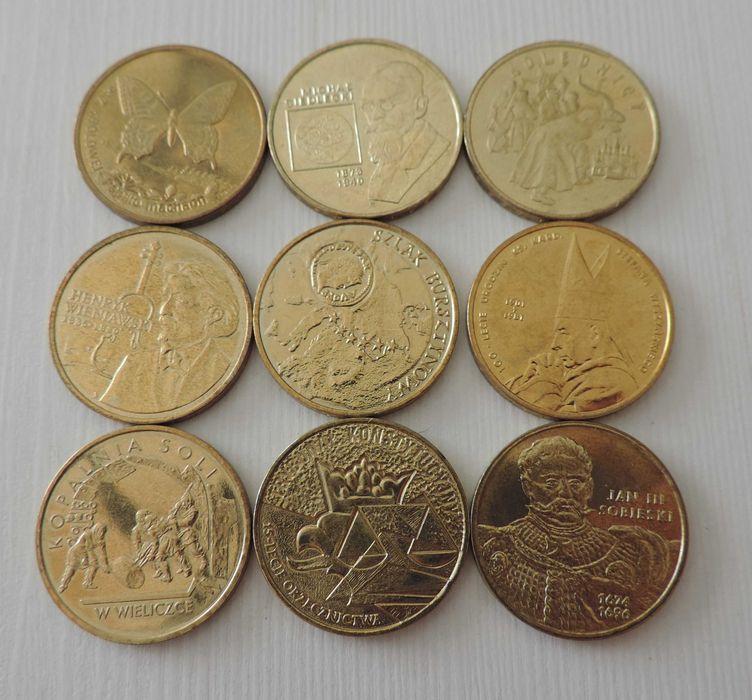Monety 2zł 2001r komplet