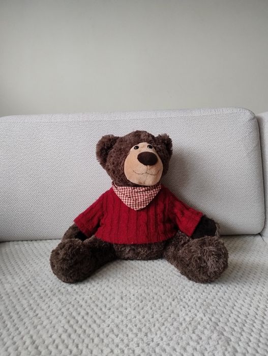 Maskotka miś w sweterku ok 32cm