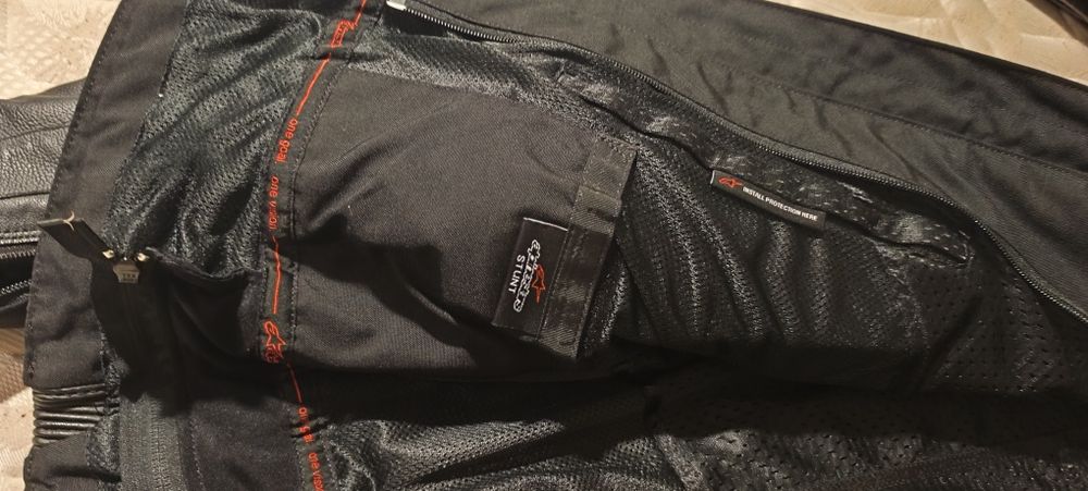 Blusão Motard em pele  genuína Alpinestars