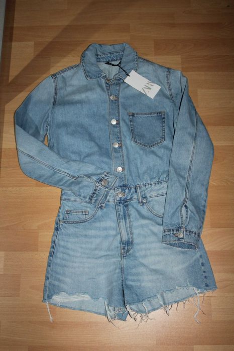 Джинсовий комбінезон zara розміру s