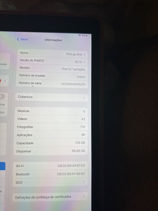 Ipad 5.ª Geração Novo