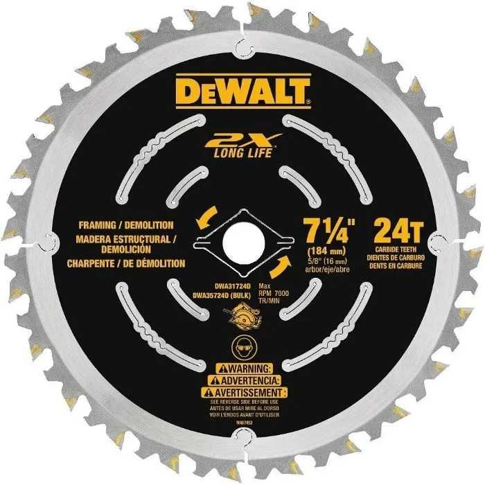 Пильный диск по дереву с гвоздями DEWALT DWA31724D для DCS575 DCS570 ...