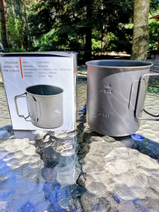 Kubek z tytanu 450 ml