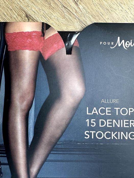 Pour Moi ponczochy do pasa nowe 15 den M-L