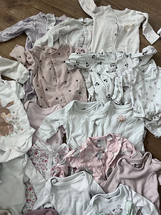 Ubranka 62 i 68 H&M i Pepco dziewczynka