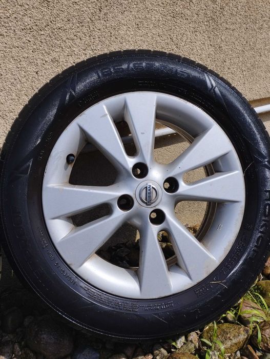 Koła alufelgi nissan opony letnie Nokian 185/65R15