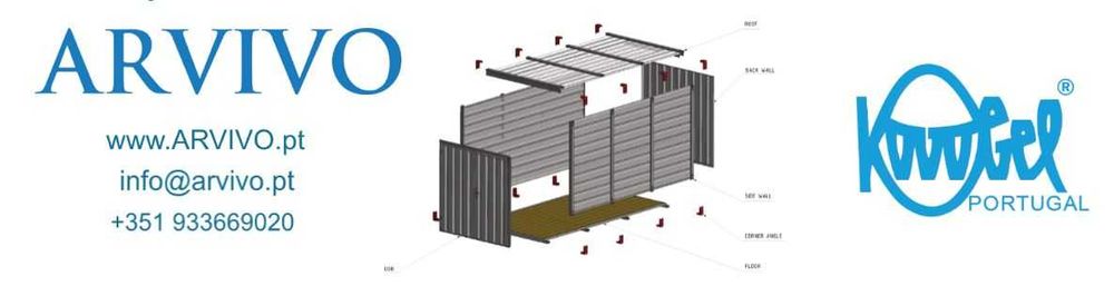 Contentor Modular obras Nao Maritimo, Storage modular container NEW