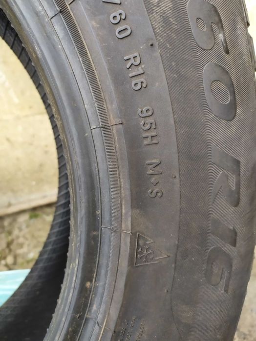Шины Б\У PIRELLI 215\60\16 С антипрокольным покрытием.