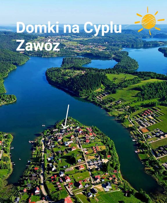 Domki Cypel Zawóz blisko wody 50m  Bieszczady Solina