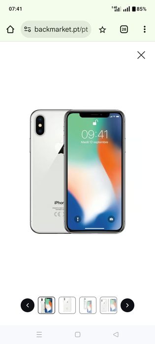 Vendo iPhone XS branco 128gb com carregador e cabo