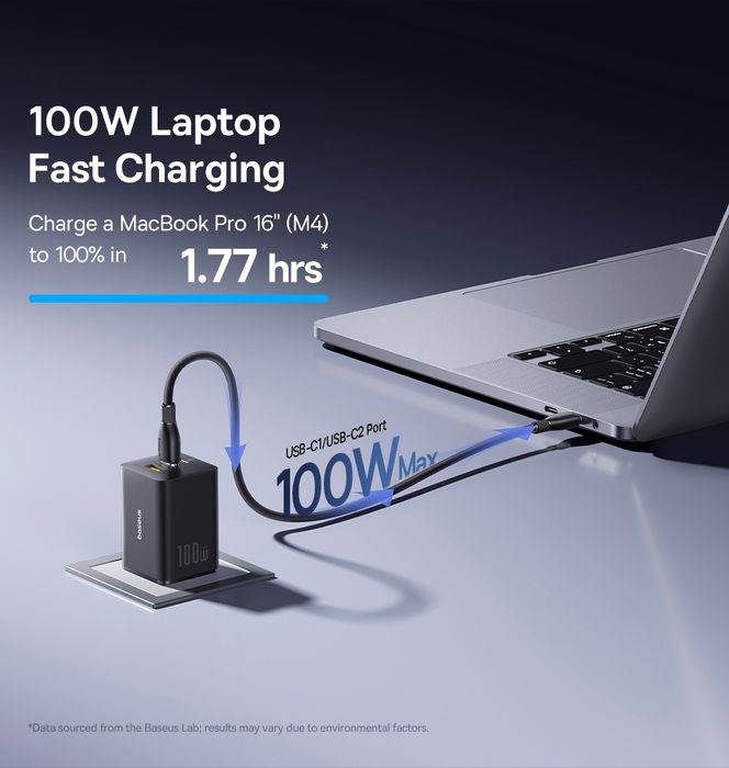 Зарядний пристрій 100W BASEUS EnerFill FE11 - Блок живлення 100Вт