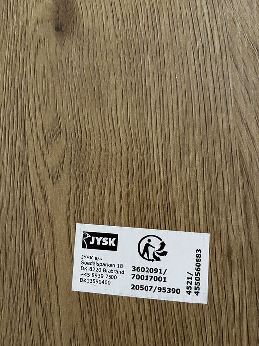 Jysk regał ekspozytor loft skandynawski  mebel TRAPPEDAL  7 półek ciepły dąb biały