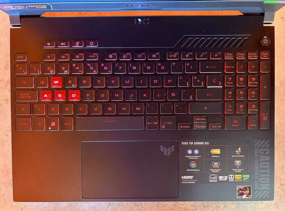 Ігровий ноутбук ASUS TUF Gaming A15 Ryzen 7 7435HS/RTX 4060/RAM 16 GB DDR5/SSD 512 GB від магазину !