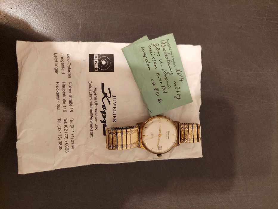 Zabytkowy Zegarek Dugena Automatic 444 Antichoc