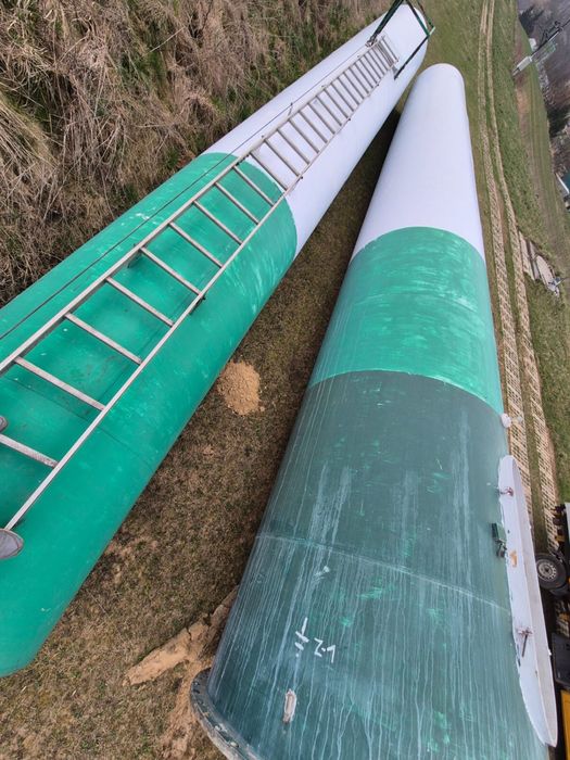 Rura stalowa z elektrowni wiatrowej