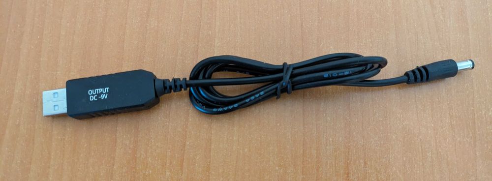 Кабель(перетворювач) для WI-FI роутера від повербанка, USB DC(5.5×2.1)