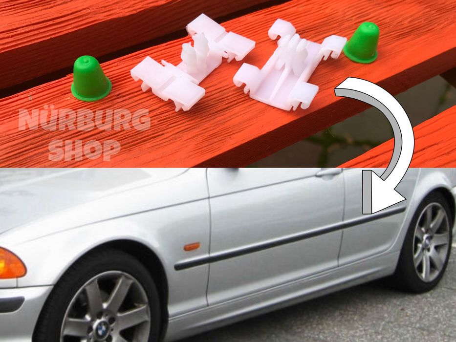 Клипсы для молдингов БМВ Е36 Е38 Е39 Е46 на дверях крыльях BMW E39 E46