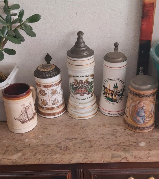 Canecas vintage alemãs