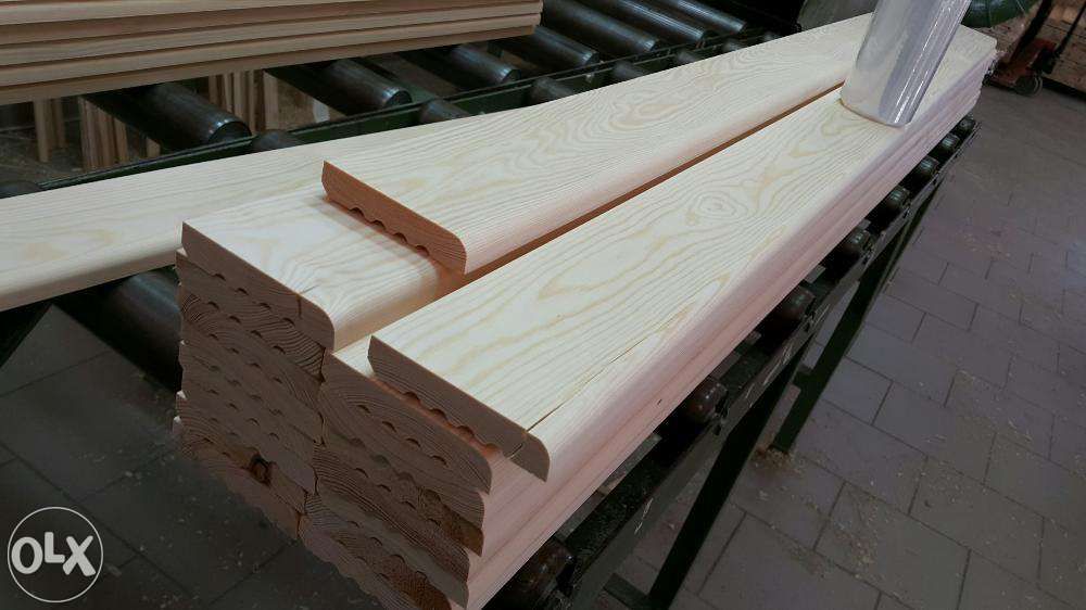 Listwy podłogowe 18x95 mm szerokie cokół  plintus gładki  drewniane