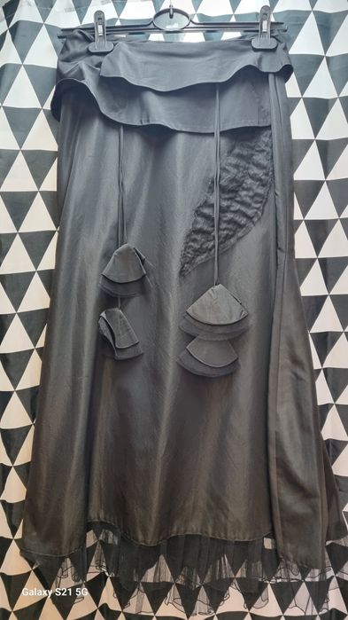 Asymetryczna, maxi spódnica 38