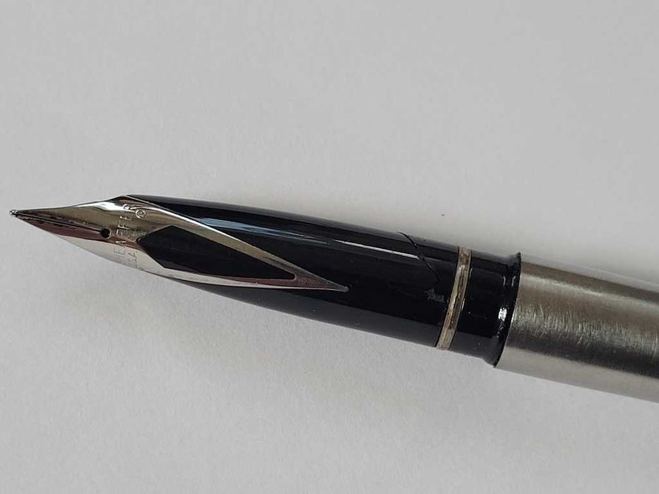 SHEAFFER Targa 1001 Brushed stainless steel, CP trim, steel nib - Classic - 1980